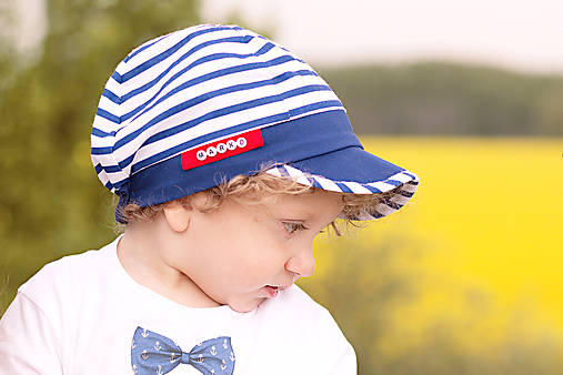 Detské čiapky - Navy šiltovka malý kapitán - 8174481_