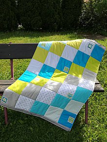 Detský textil - Detská patchwork deka - 8179070_