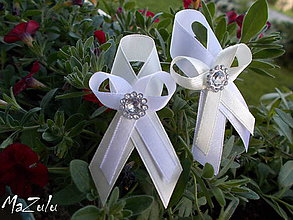 Svadobné pierka - bielo & maslové svadobné pierko - 8181188_