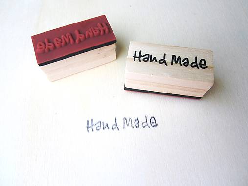 Drevená pečiatka - Hand Made