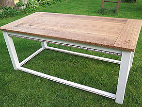 Nábytok - Rustikálny drevený stôl kartáčovaný - 8183272_