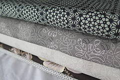 Textil - dizajnová bavlnená látka geometrický vzor - 8202905_
