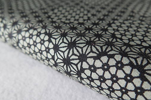 dizajnová bavlnená látka geometrický vzor