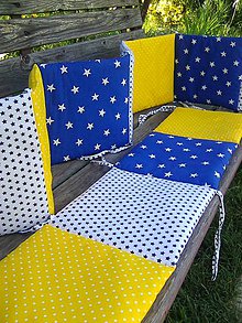 Detský textil - v žlto modrej postieľke - 8201393_