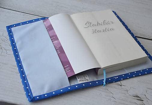 Obal na knihu / diár ružovo-modrá myška