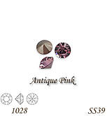 Korálky - SWAROVSKI® ELEMENTS 1028 Xilion Chaton - Antique Pink, SS39, bal.1ks - 8205581_