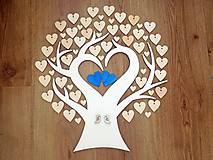 Dekorácie - svadobná kniha hostí/drevený strom 1 - 8209134_