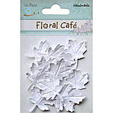 VÝPREDAJ! Floral Café - Javorové listy (papierové, biele)