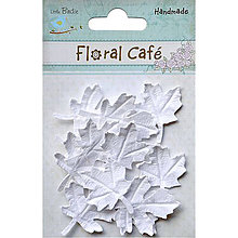 Papier - VÝPREDAJ! Floral Café - Javorové listy (papierové, biele) - 8206440_