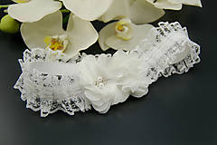Spodná bielizeň - Wedding Lace ... podvázek - 8211375_