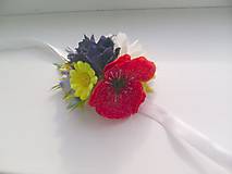 Náramky - Kvetinový náramok pre družičku  "...z lúčnych kvietkov..." - 8210178_