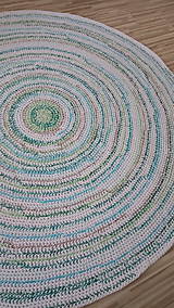 Úžitkový textil - Koberec - farebný, okrúhly, veľký priemer - 8212448_