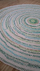 Úžitkový textil - Koberec - farebný, okrúhly, veľký priemer - 8212466_