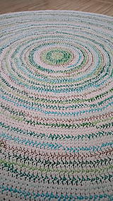 Úžitkový textil - Koberec - farebný, okrúhly, veľký priemer - 8212474_