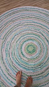 Úžitkový textil - Koberec - farebný, okrúhly, veľký priemer - 8212478_