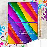 Papiernictvo - MADEBOOK kniha A5 - Farebné vlny - 8217100_