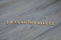 Polotovary - drevené čísla na hodiny - 2 cm - 8220209_
