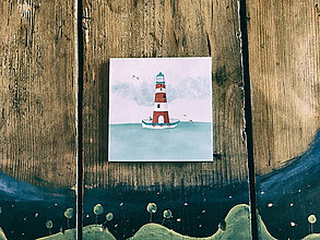Papiernictvo - Leporelo 13x13 ,,Lighthouse,, - 8220172_