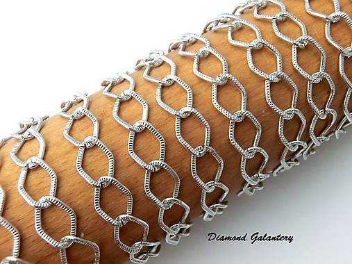 Komponenty - Bižutérna retiazka 17 mm - cena za 10 cm - 8226877_