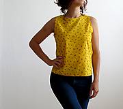 Topy, tričká, tielka - bavlnené košelotričko slniečkovo-žlté - 8227172_