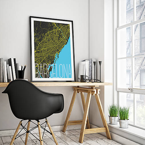 Obrazy - BARCELONA, elegantná, čierna - 8227850_