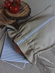 Úžitkový textil - Vrecko na chlieb Mediteran Style - 8227776_