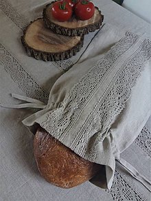 Úžitkový textil - Vrecko na chlieb Natural - 8227876_