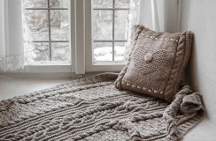 Úžitkový textil - pletená deka Anežka - 6613242_