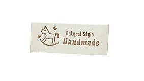 Galantéria - Látková nášivka Handmade - Natural Style - koník - 8230961_