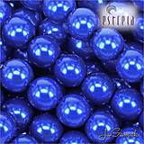 Korálky - Voskované perly - ESTRELA - modrá tmavá 13349 (č.13) - 8237335_