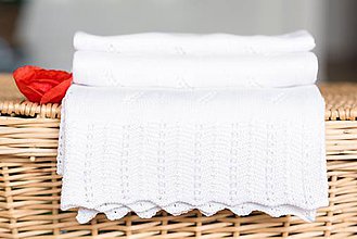 Detský textil - Letná detská deka, "Diana",OEKO-TEX® - Biela - 8235130_