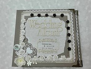 Papiernictvo - Luxusný svadobný fotoalbum - romantický - 8239008_