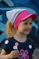 Detské čiapky - Letná šatka pružná so šiltíkom - 21 odtieňov - 8240891_