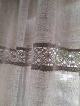 Úžitkový textil - Ľanová záclona Natural Beauty - 8242522_