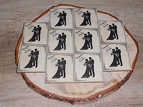 Darčeky pre svadobčanov - vintage svadba/magnetky pre svadobčanov 2 - 8248998_