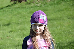 Detské čiapky - Čiapočka s textilnou aplikáciou "Naj - štýlová" :) - 8248102_
