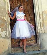 Šaty - Svadobné jednoduché šaty - 8250557_