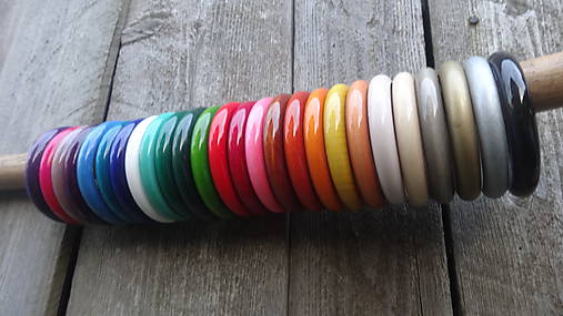Náramky - Multicolor ploché náramky - 1 - dopredaj - 8251597_