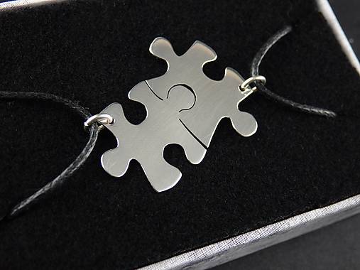 Náhrdelníky - Puzzle prívesky - na rozlomenie - 8249422_