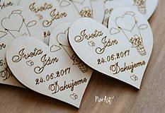 Darčeky pre svadobčanov - Magnetky pre svadobných hostí Balónik - 8253429_