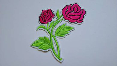 Galantéria - Nažehľovačka Ružové ruže (NZ318) - 8255286_