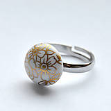 Prstene - Prsteň zlatý kvet / RING RING - gold - 8253146_