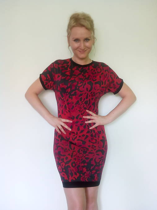 Šaty - Bordové šatky - 8256568_