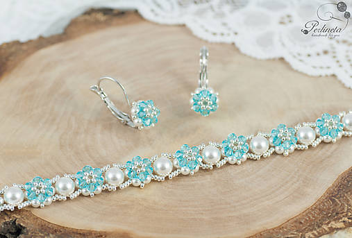 Sady šperkov - Facile Light Turquoise - Set s náramkom - 8261527_