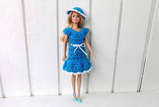  - Modré šaty pre Barbie - 8260511_