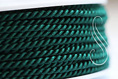 Galantéria - točená šnúrka smaragdová 2,5mm/ A7801 - 8260538_