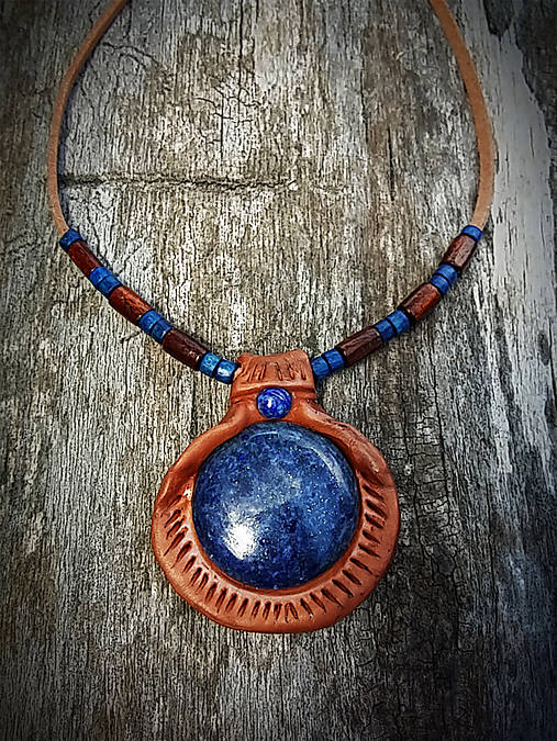 Náhrdelníky - náhrdelník Lapis lazuli (lazurit) - 8264967_