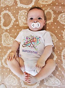 Detské oblečenie - Detské body- SUPERSTAR - 8269269_