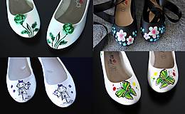 Ponožky, pančuchy, obuv - maľovanie na vlastné topánky (na dámske/pánske topánky) - 8271960_