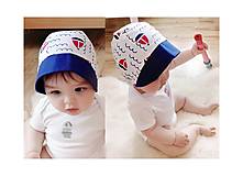 Detské čiapky - Baby čepiec Loďky - 8274886_